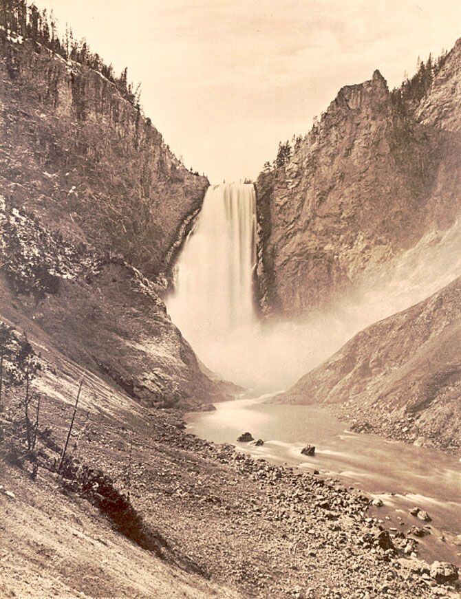 1871 image of Lower Falls